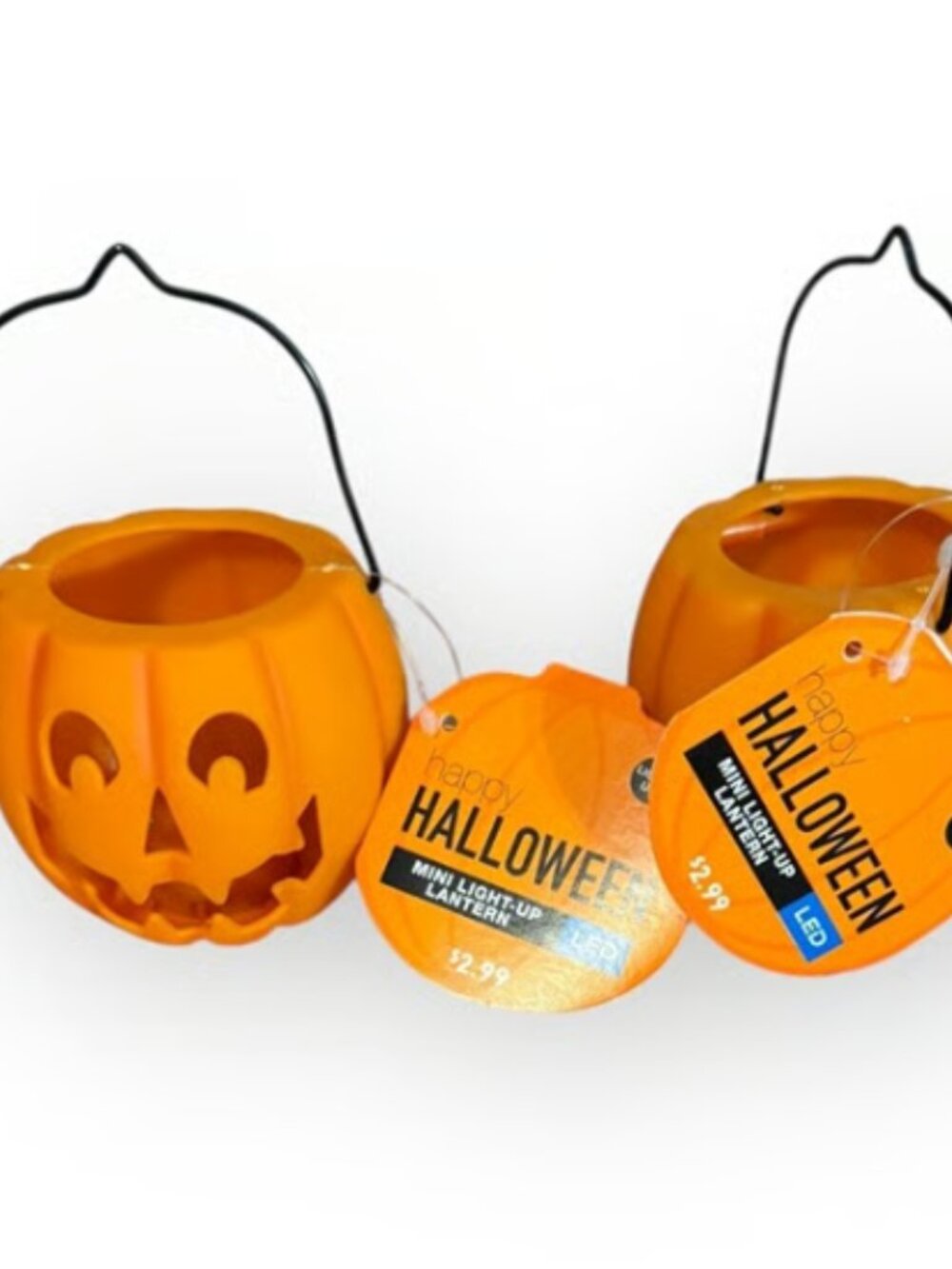 New Mini Halloween Pumpkin Pails โ LED Option